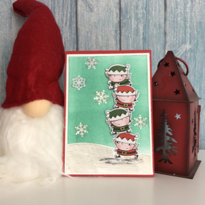 Weihnachtskarte Elfen